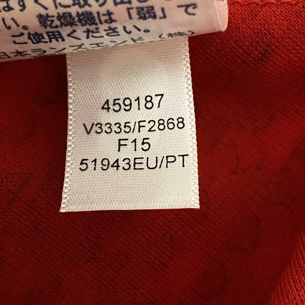 Lands End Ponte Knit Dress Red Geometric Cap Sleeve Fit & Flare Modest Church - Picture 9 of 12